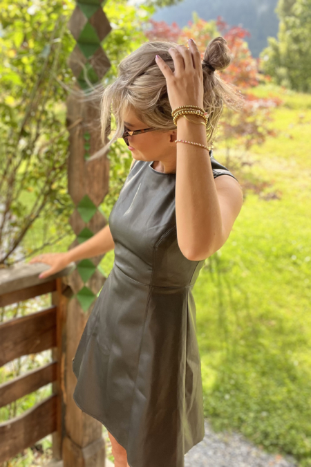 leather dress