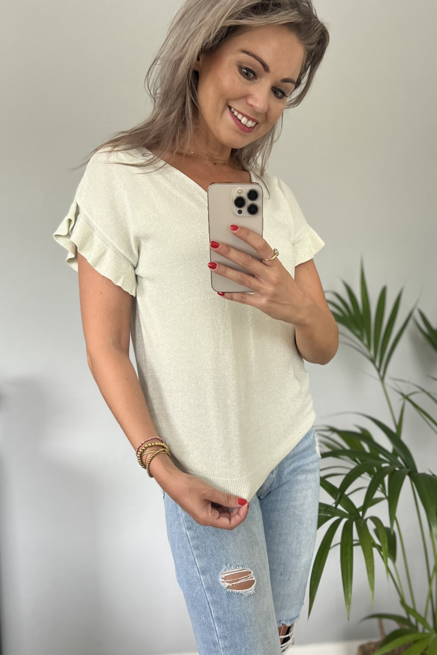 Lesli Top Beige